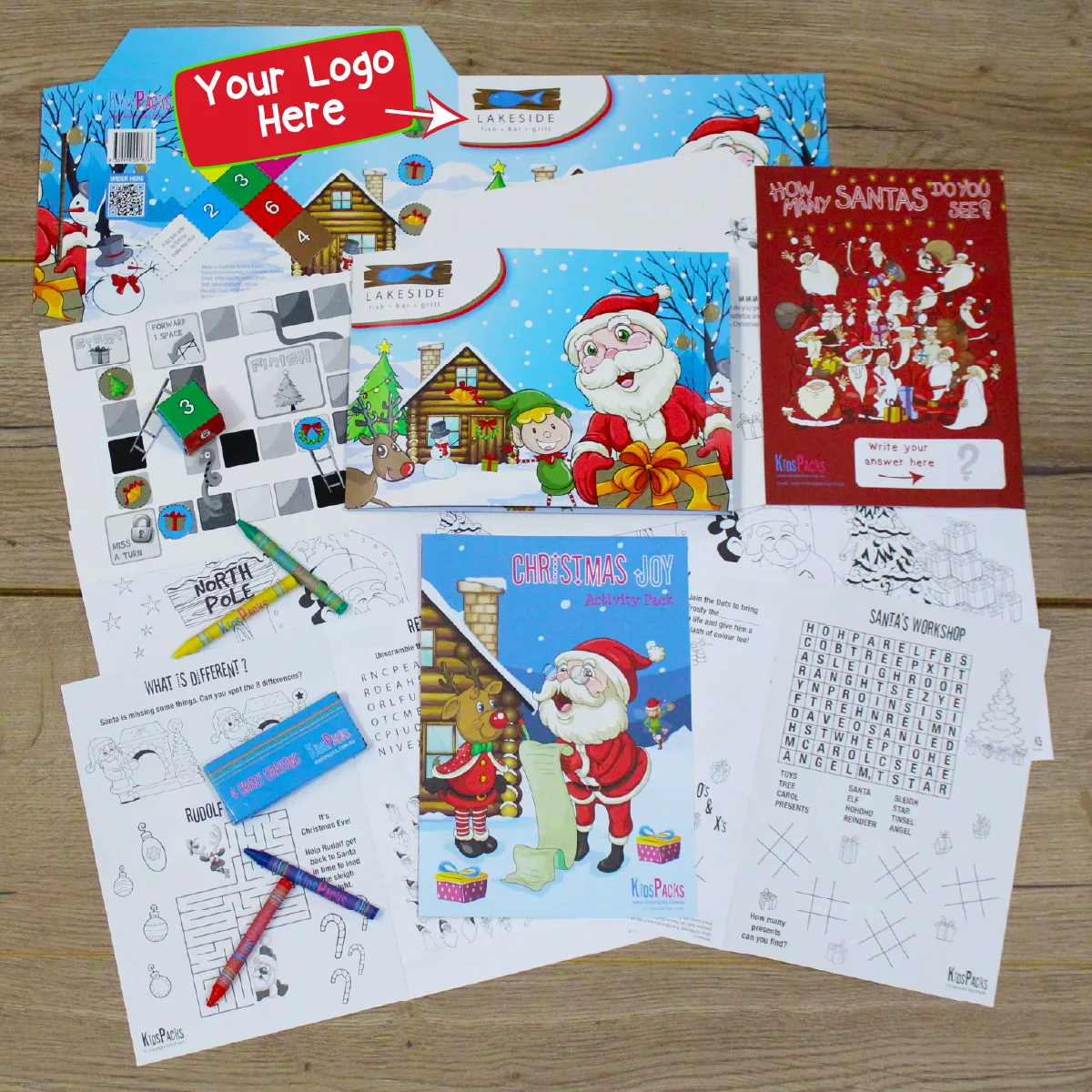 Logo Branded Christmas Premium Activity Packs - Image 2